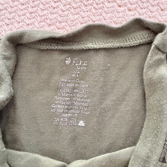 Kyte Baby Green + Black Hunter Leopard Two Piece Long Sleeve Bambooo Pajamas 2T - Picture 3 of 8